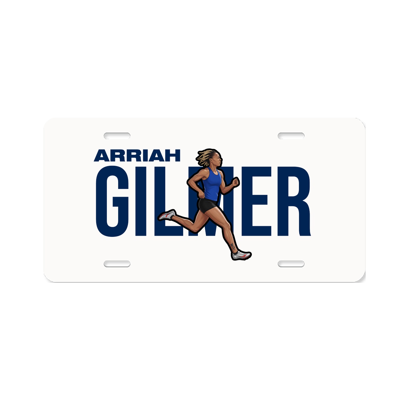 License Plate — Player Name in Classic