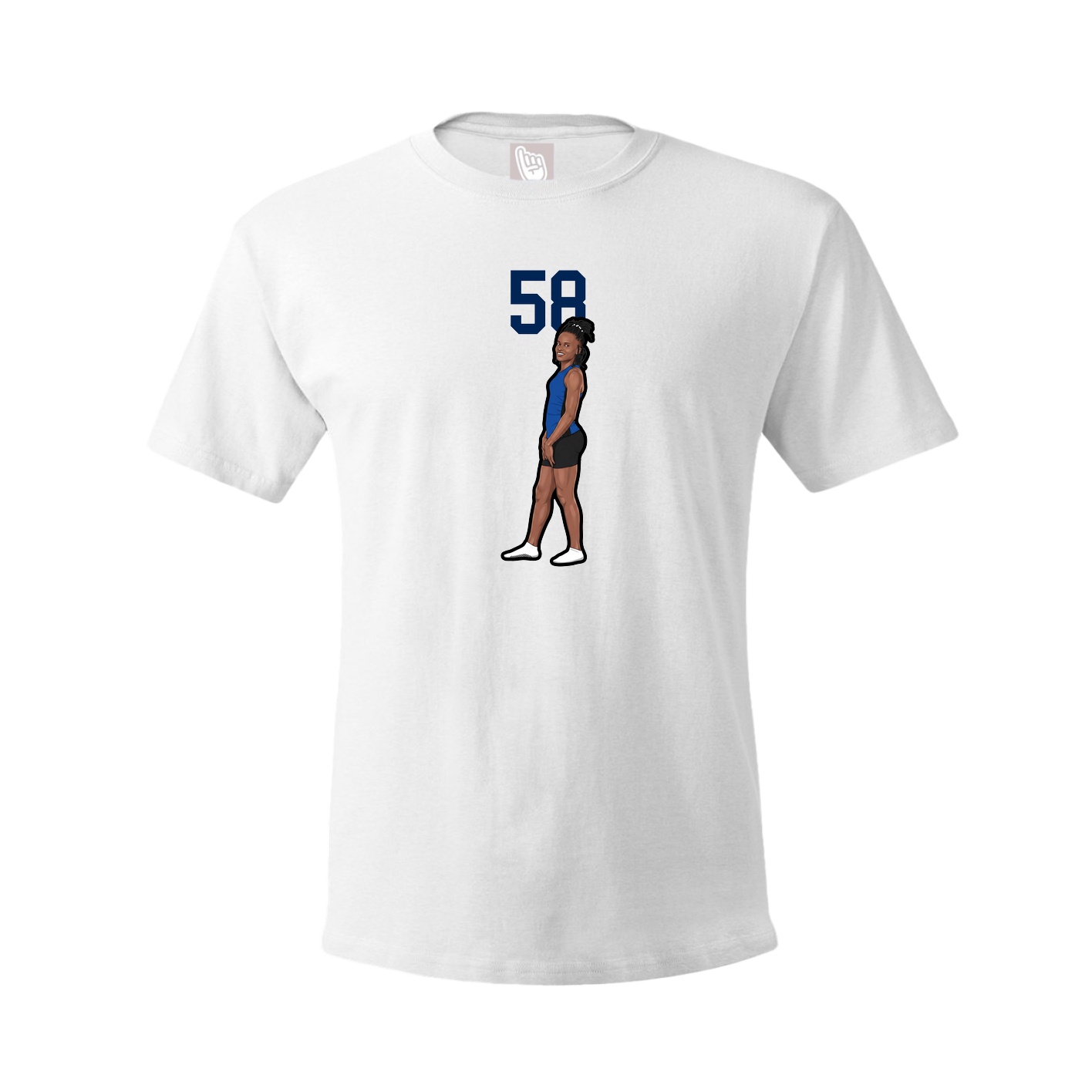 Tee — Number Top in White