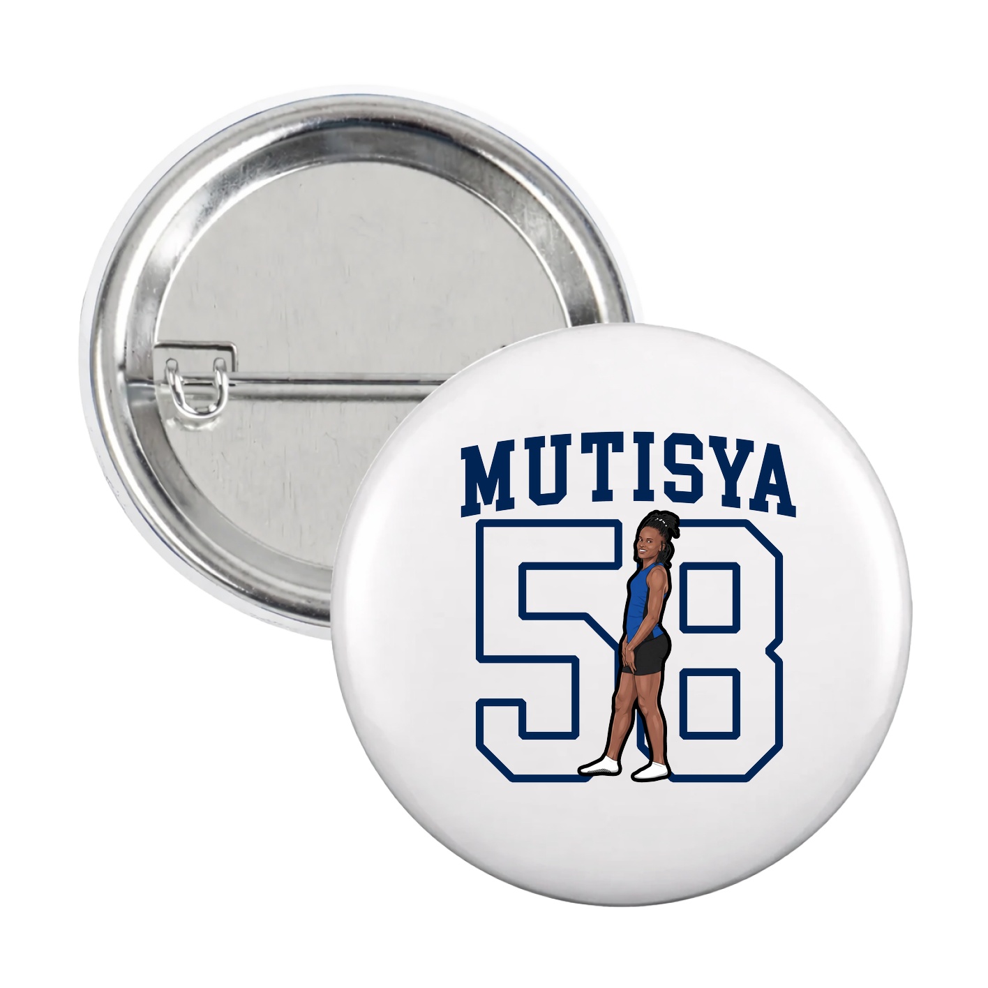 Game Day Button — Shirsey in White