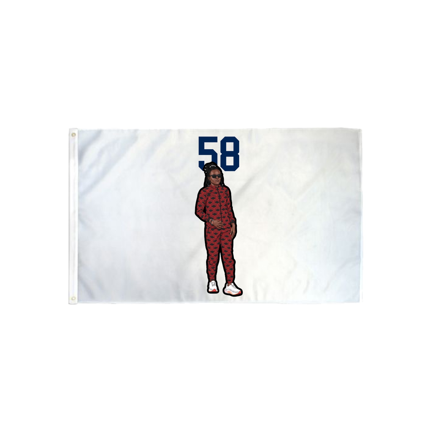 3x5 Flag — Number Top in Classic