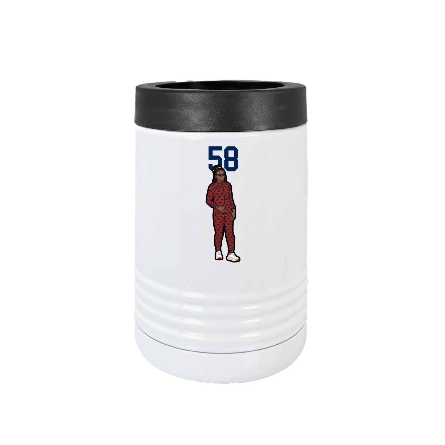 Beverage Holder — Number Top in White