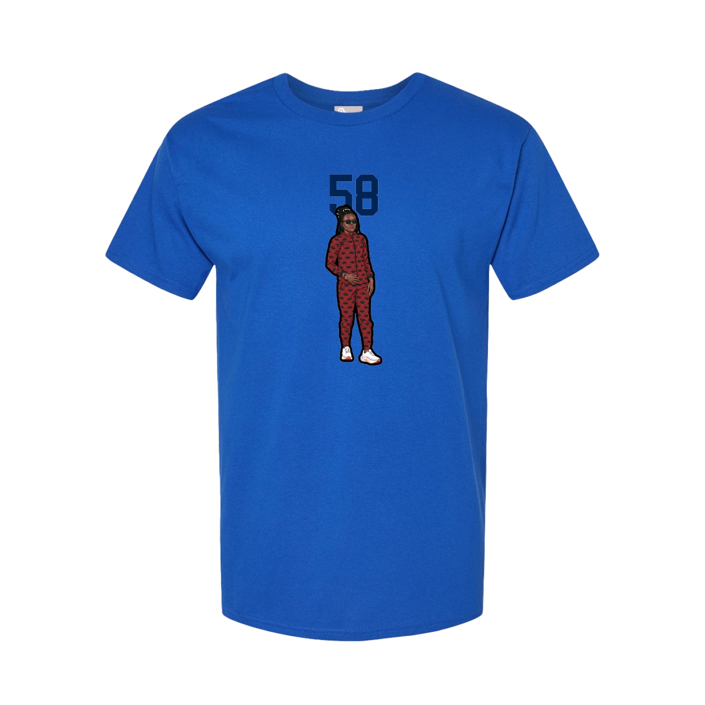 Tee — Number Top in Royal