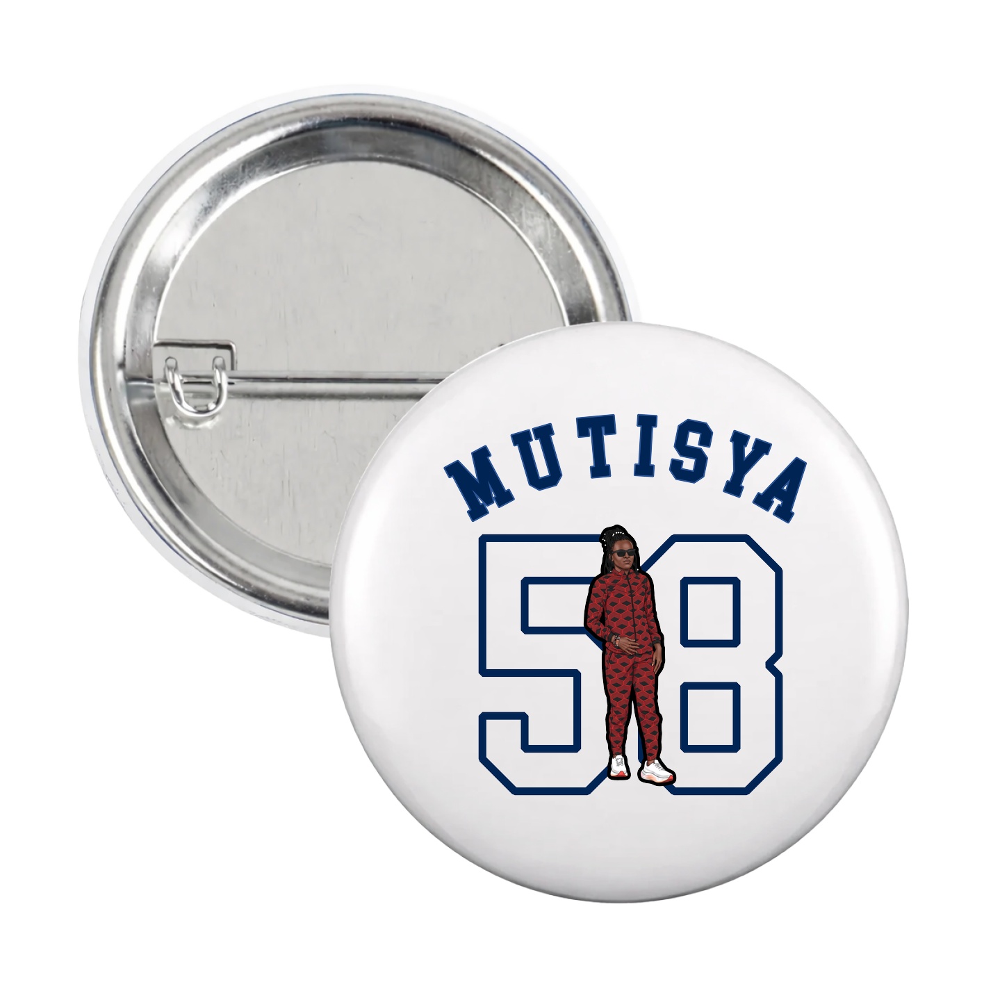 Game Day Button — Shirsey Arch in White