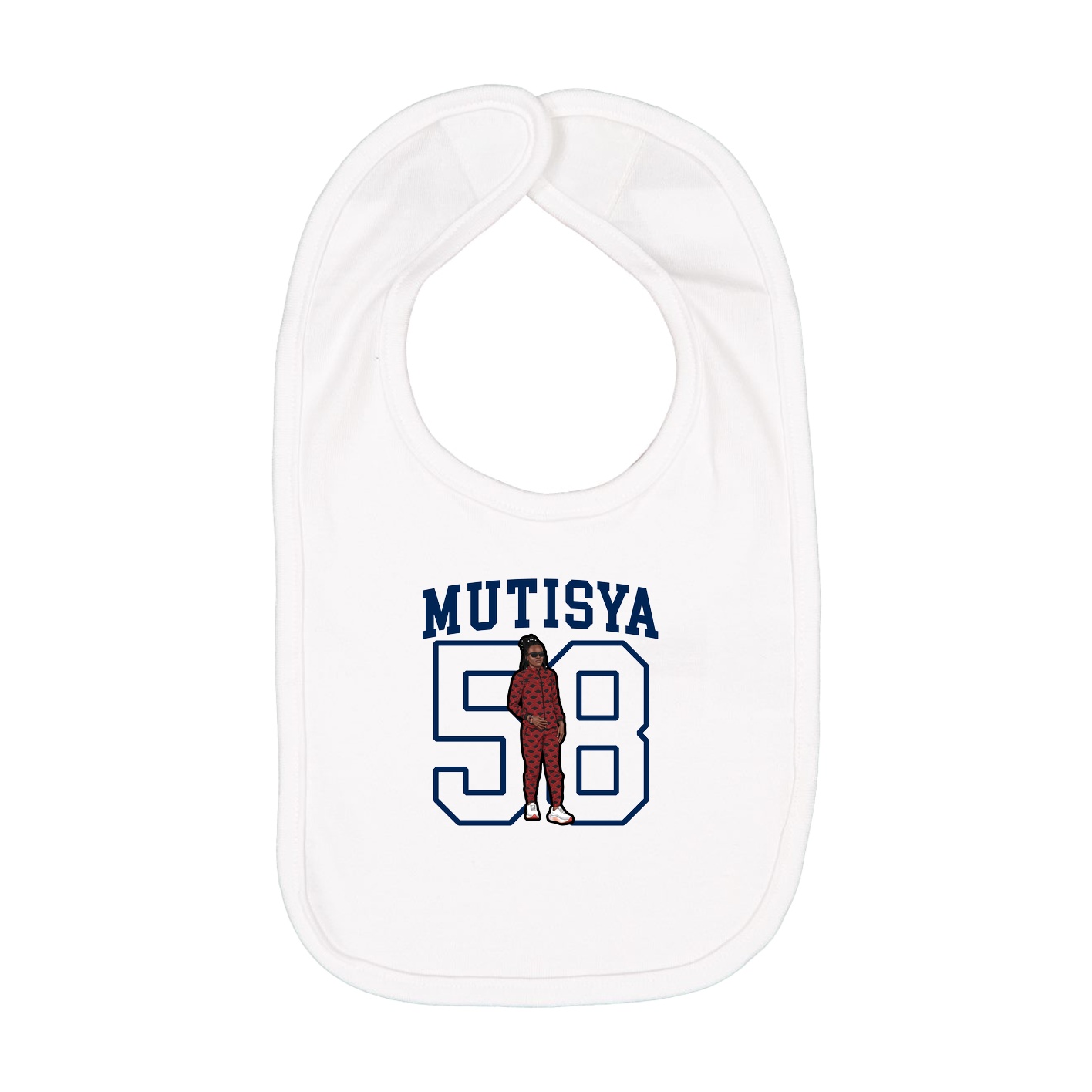 Infant Bib — Shirsey in White