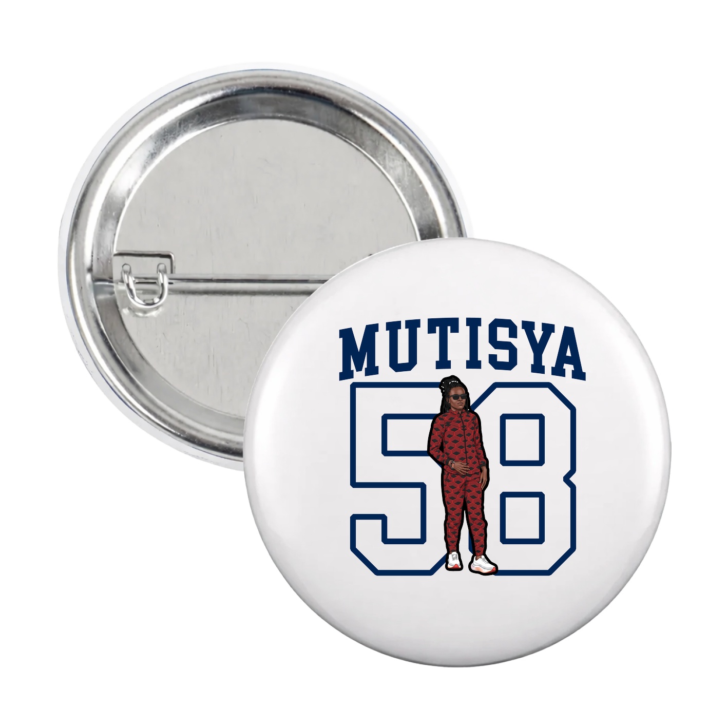 Game Day Button — Shirsey in White
