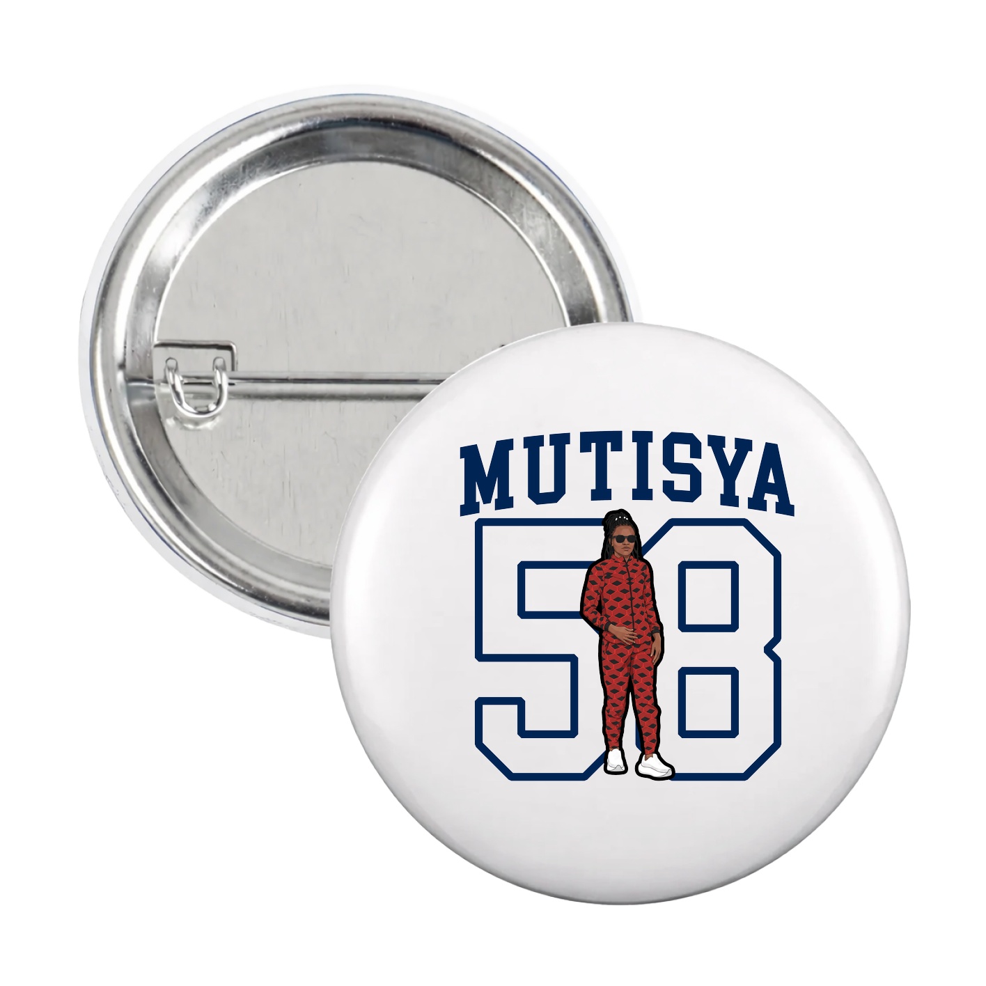 Game Day Button — Shirsey in White