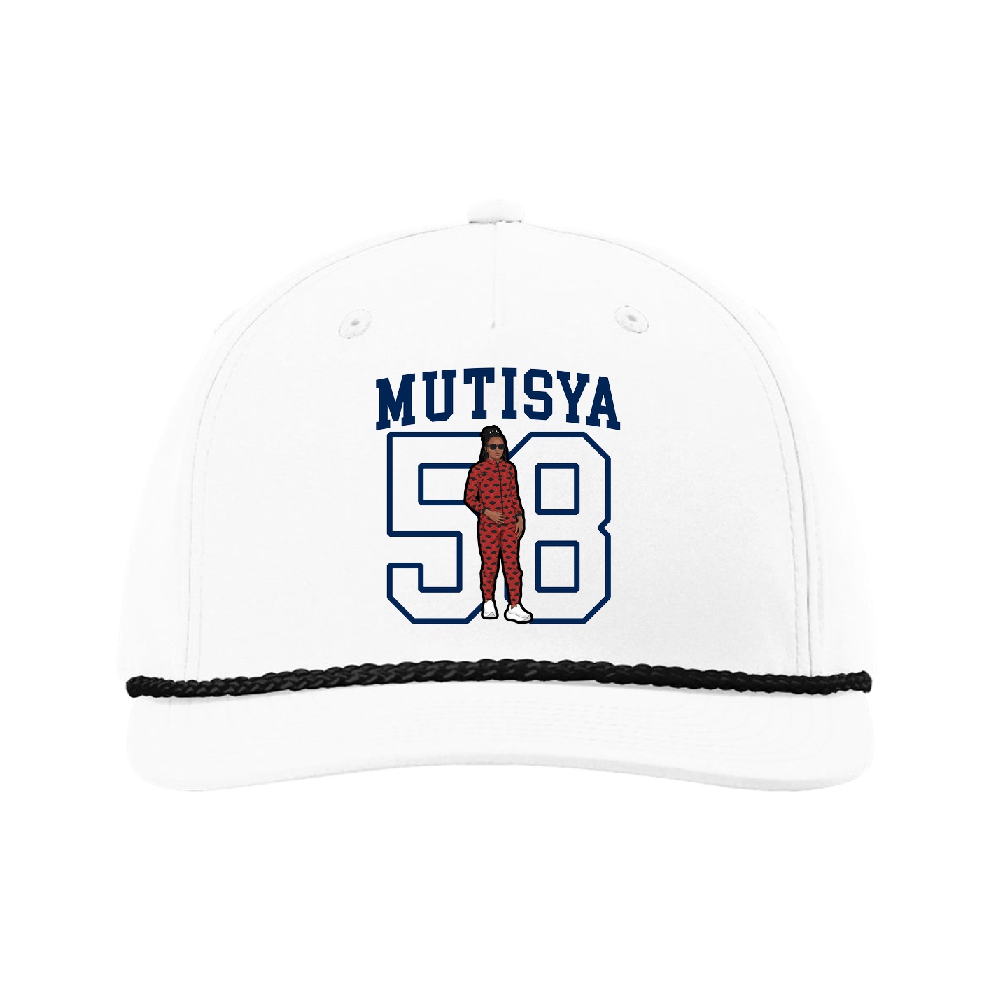 Five-Panel Classic Rope Cap — Shirsey in White
