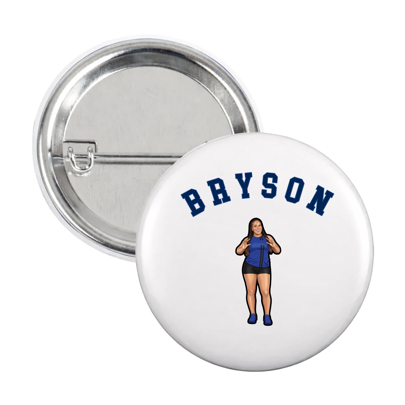 Game Day Button — Shirsey Arch in White