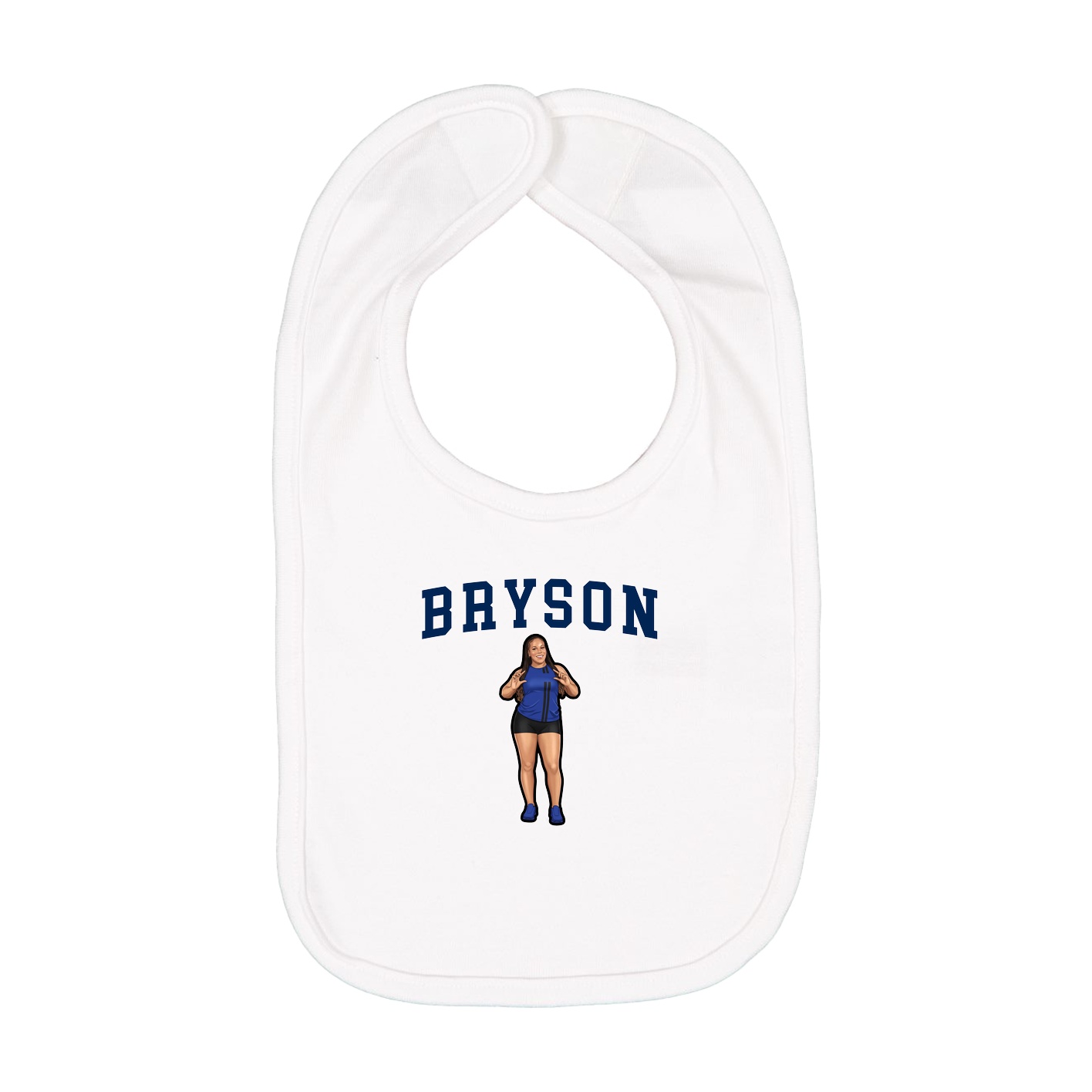 Infant Bib — Shirsey in White