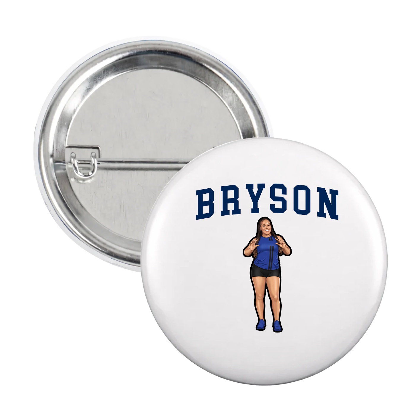 Game Day Button — Shirsey in White