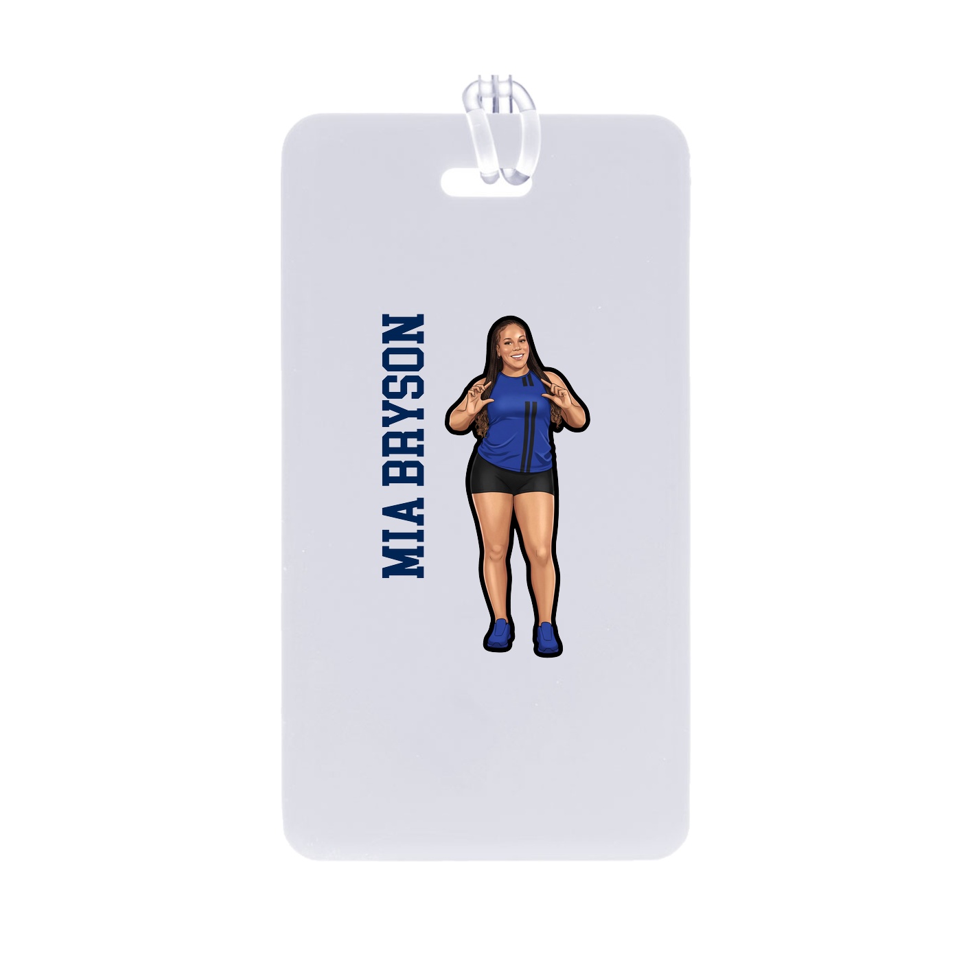 Bag Tag — Name Vertical in Classic