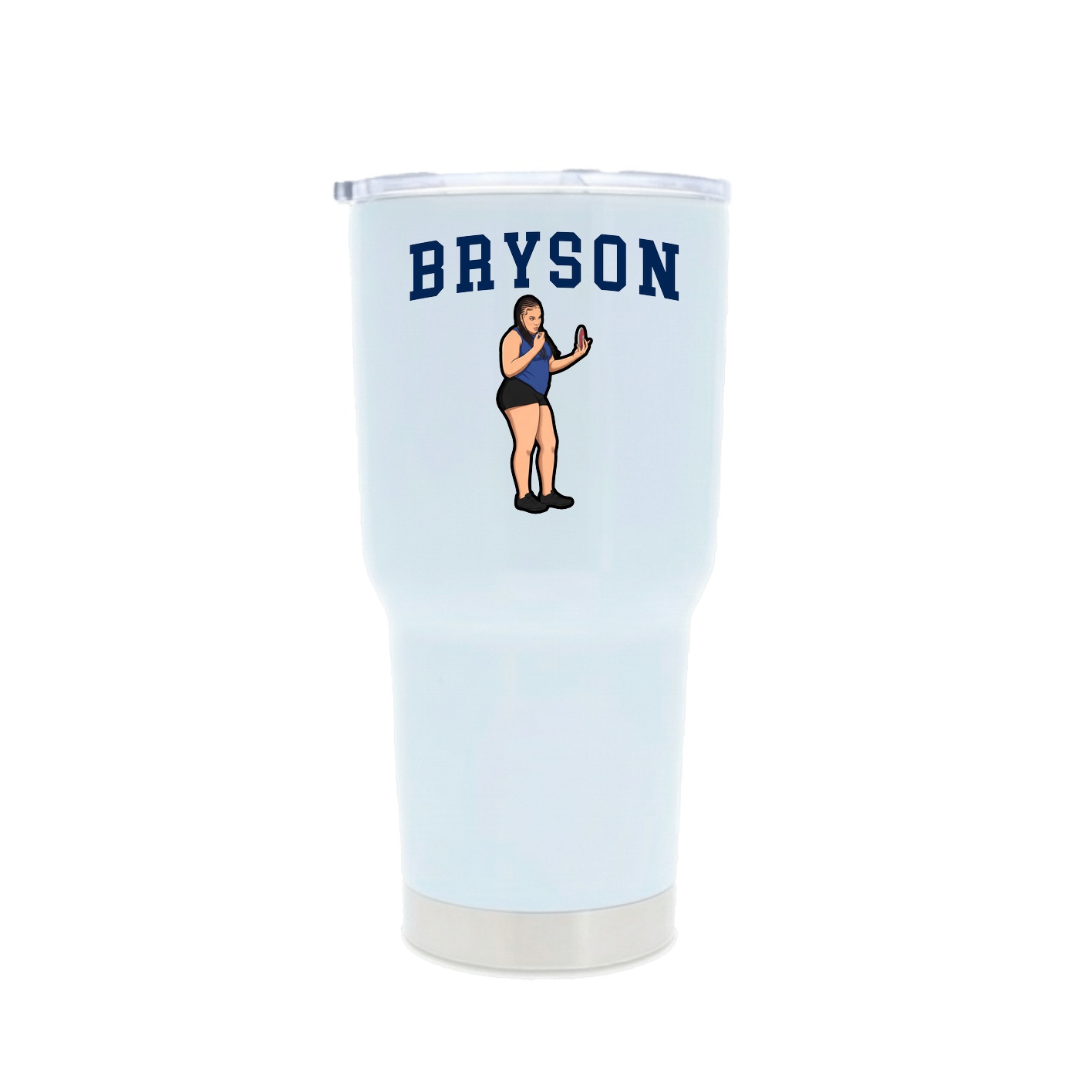 30oz Stainless Steel Tumbler — Shirsey in White