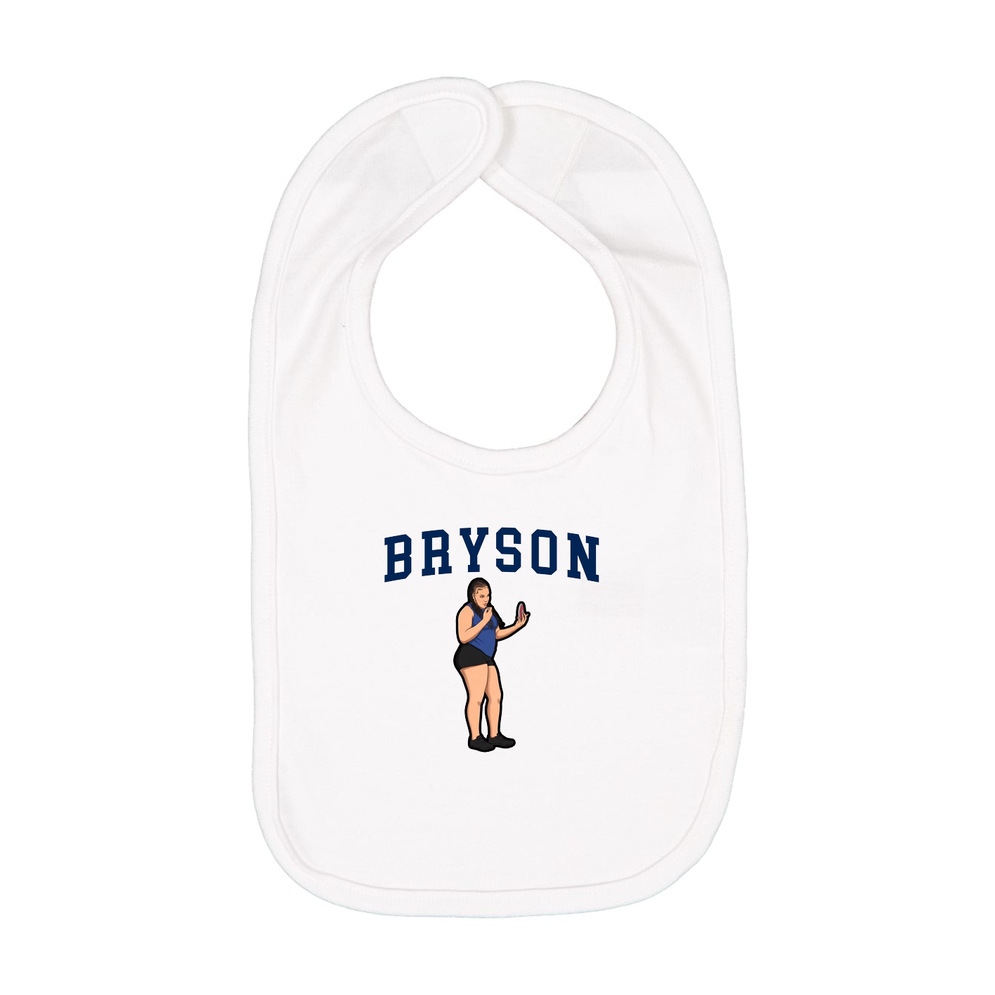 Infant Bib — Shirsey in White