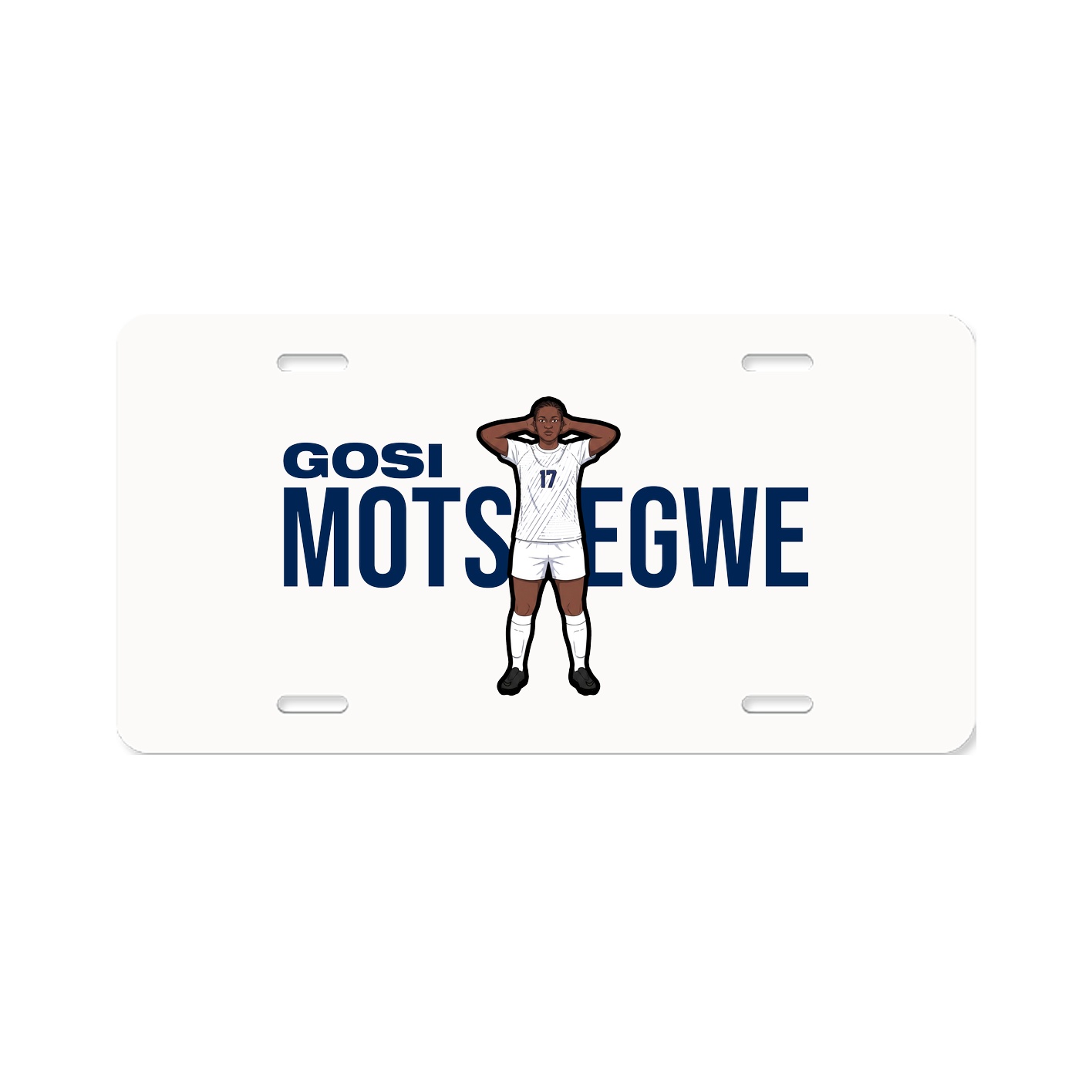 License Plate — Player Name in Classic