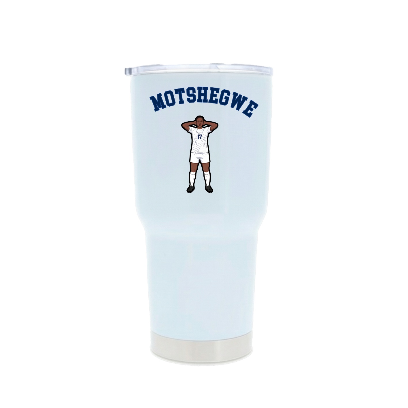 30oz Stainless Steel Tumbler — Shirsey Arch in White