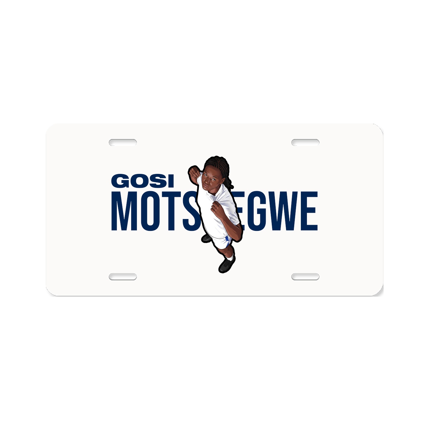 License Plate — Player Name in Classic