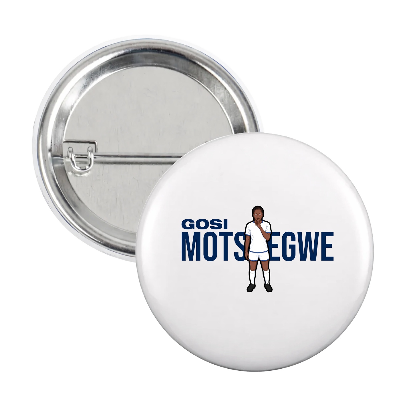 Game Day Button — Player Name in White
