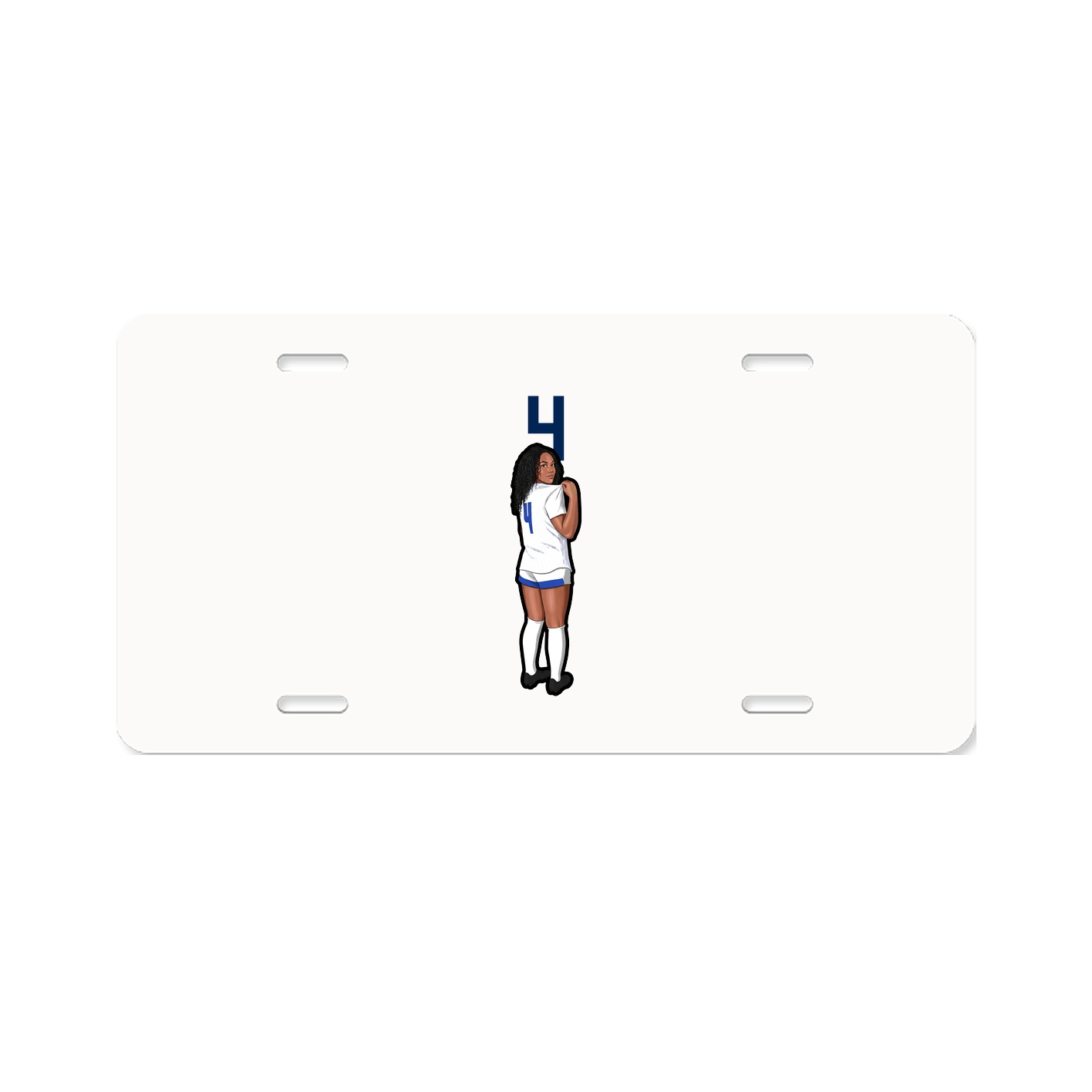 License Plate — Number Top in Classic