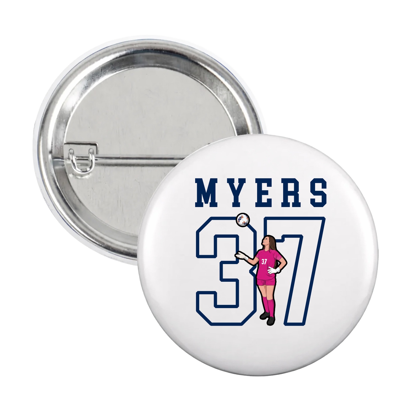 Game Day Button — Shirsey in White