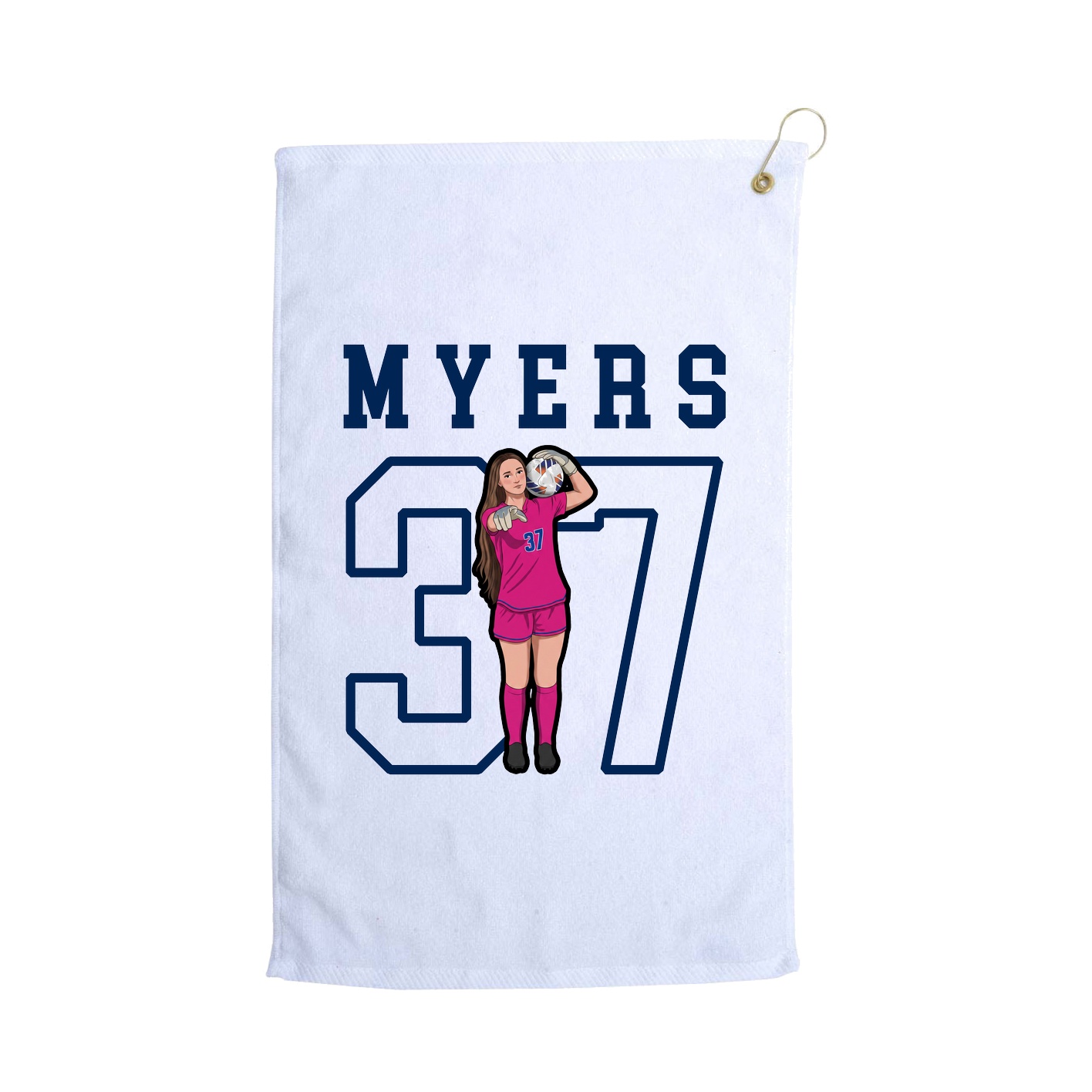 Golf Towel — Shirsey in White