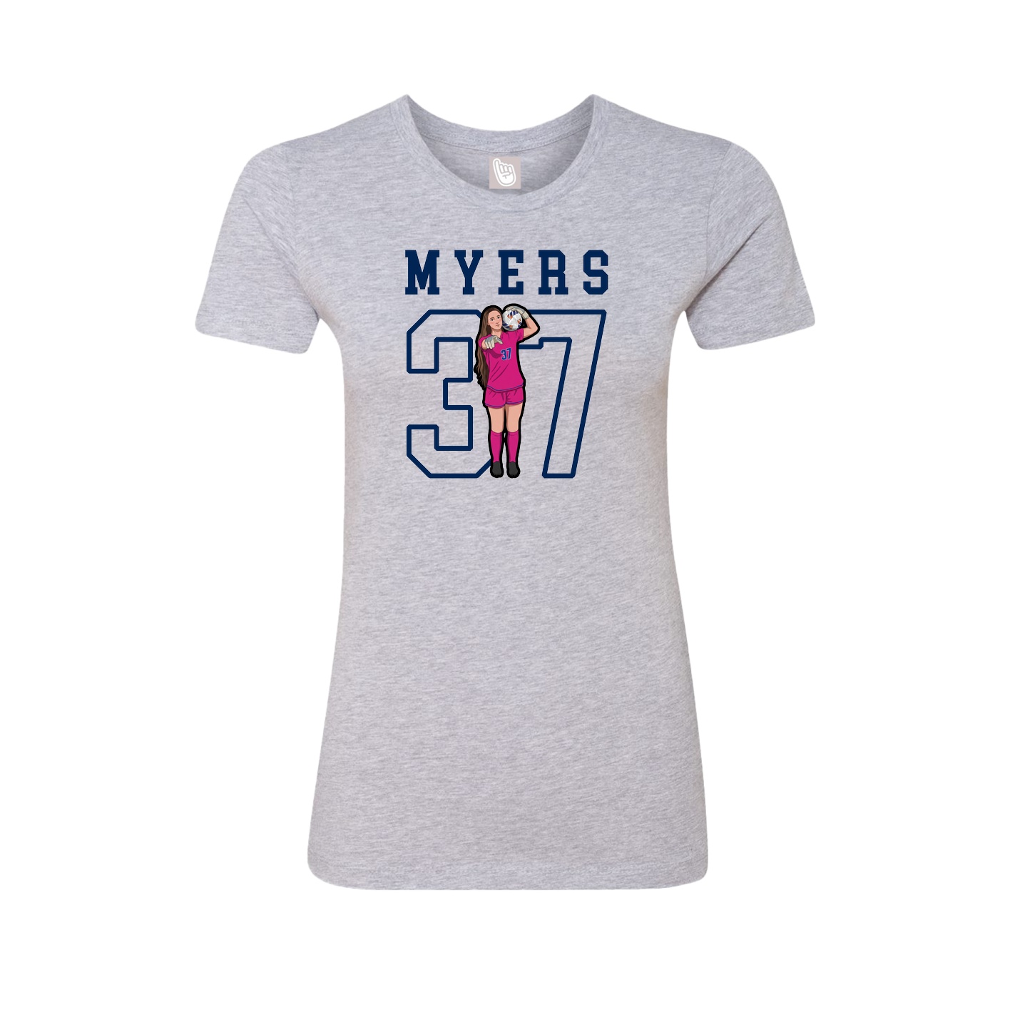 Fitted Women's Tee — Shirsey in Grey