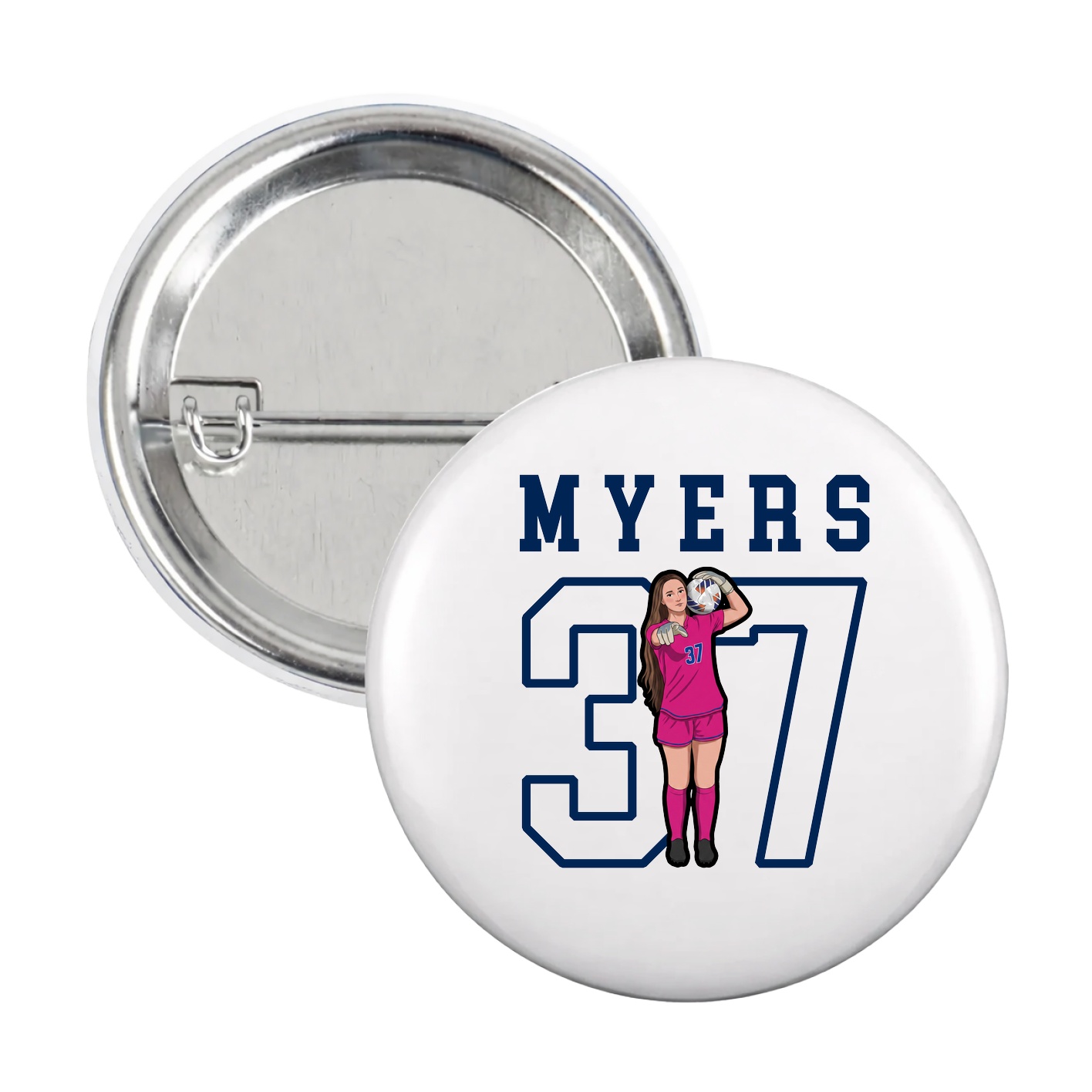 Game Day Button — Shirsey in White