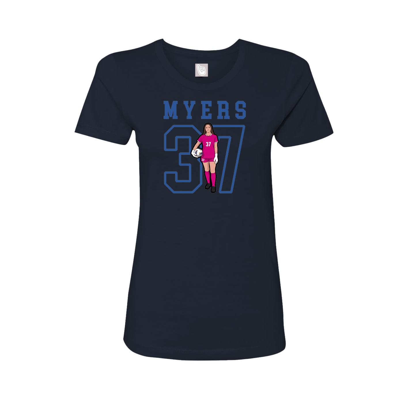 Fitted Women's Tee — Shirsey in Navy