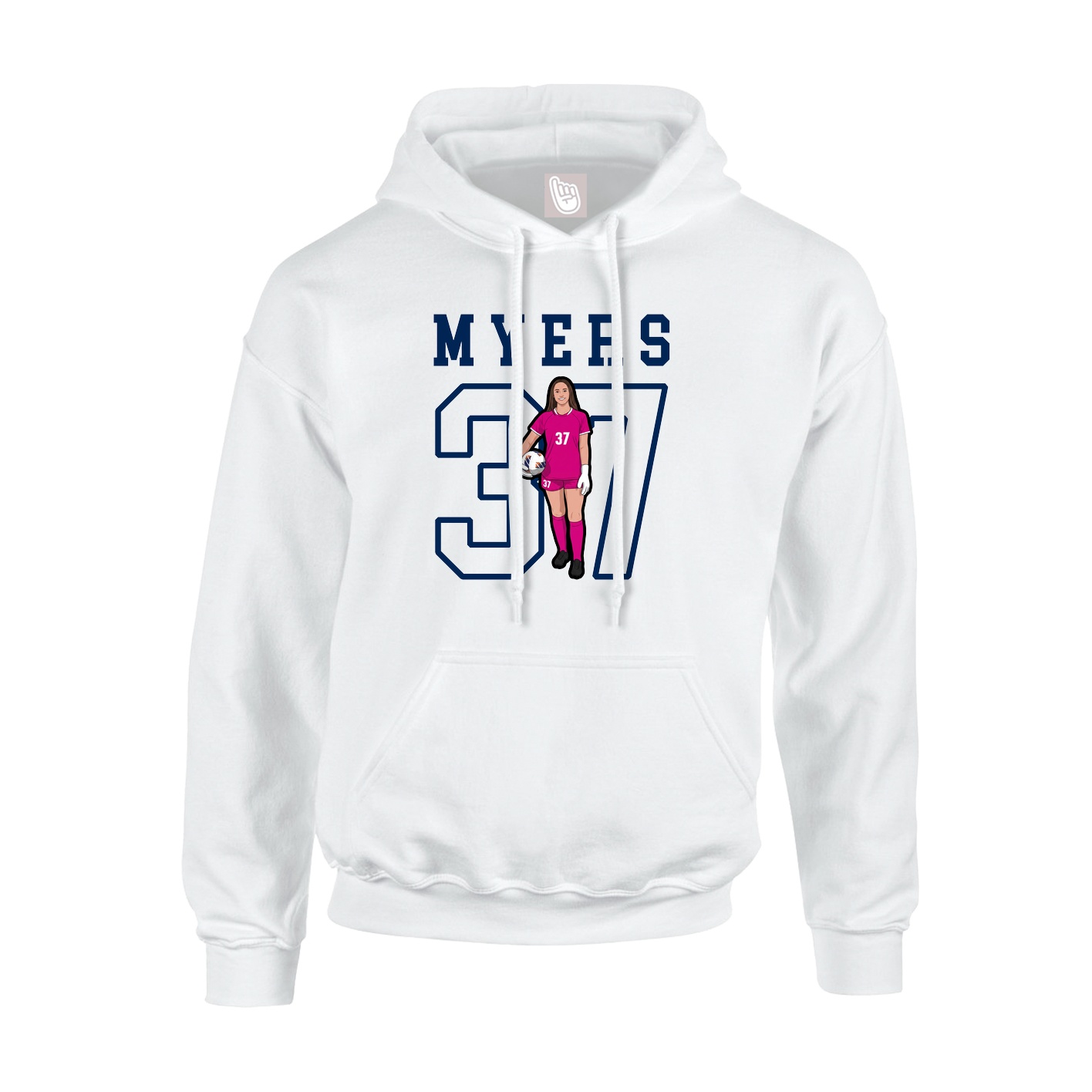 Hoodie — Shirsey in White