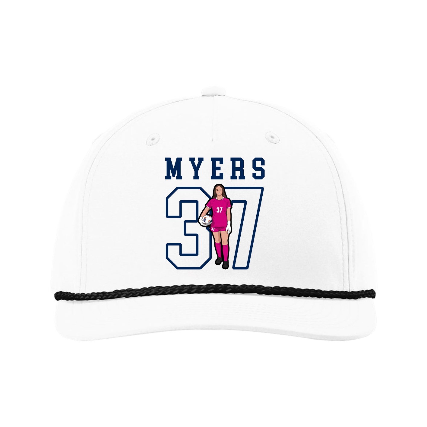 Five-Panel Classic Rope Cap — Shirsey in White