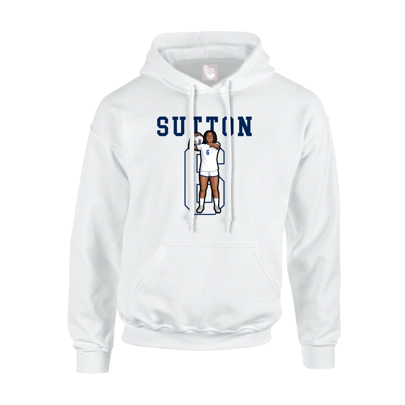 Hoodie — Shirsey in White