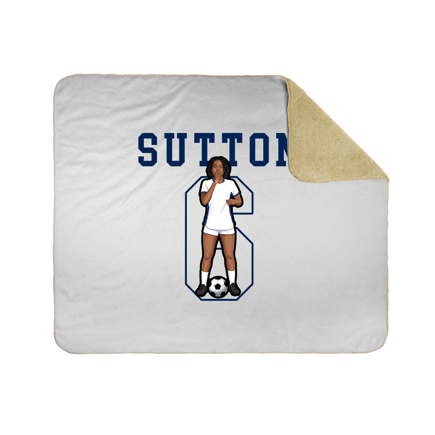 Throw Blanket — Shirsey in White