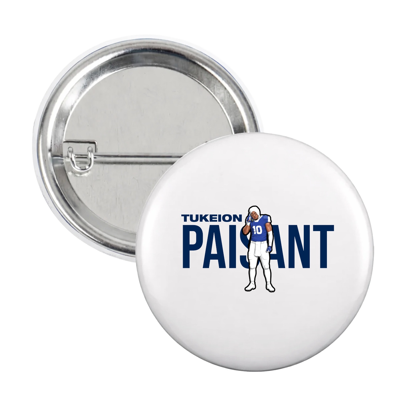 Game Day Button — Player Name in White