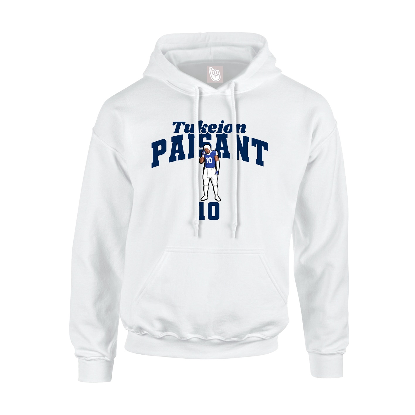 Hoodie — Signature Arch in White