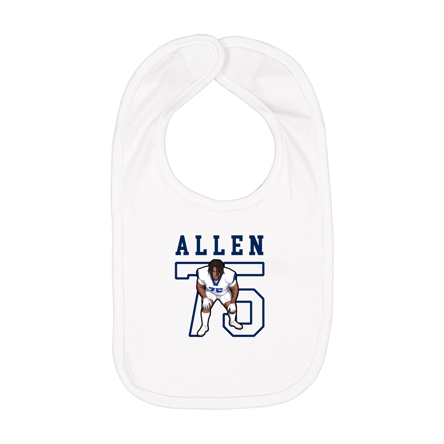 Infant Bib — Shirsey in White
