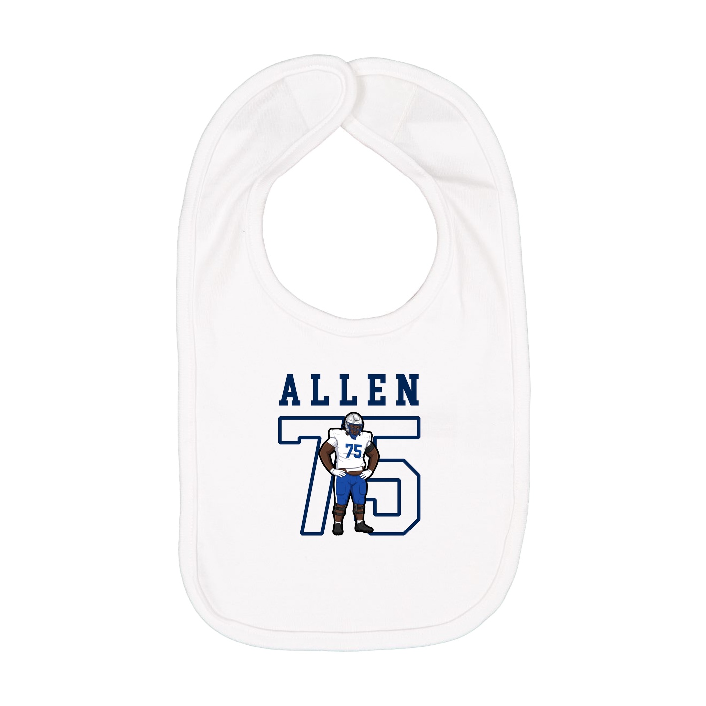 Infant Bib — Shirsey in White