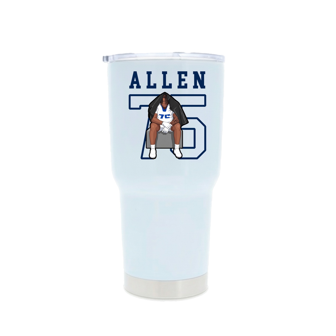 30oz Stainless Steel Tumbler — Shirsey in White
