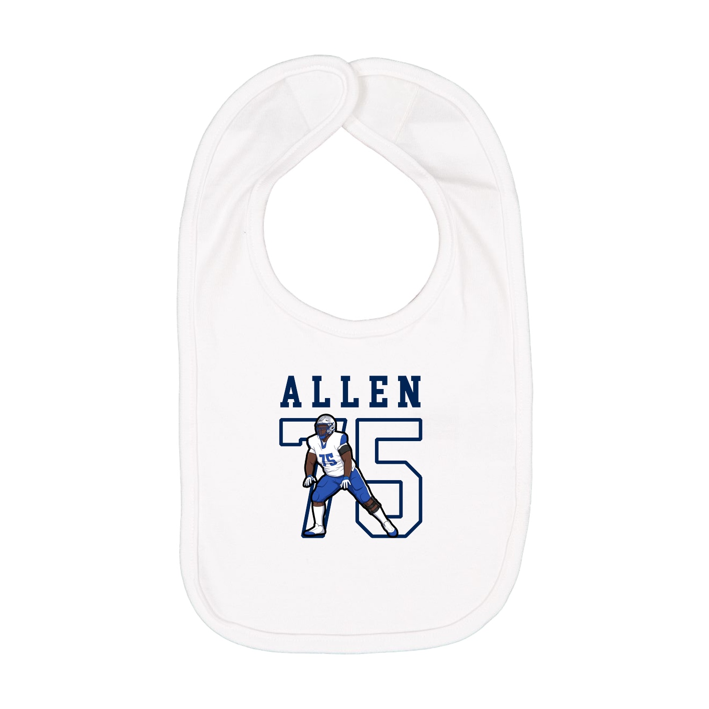 Infant Bib — Shirsey in White