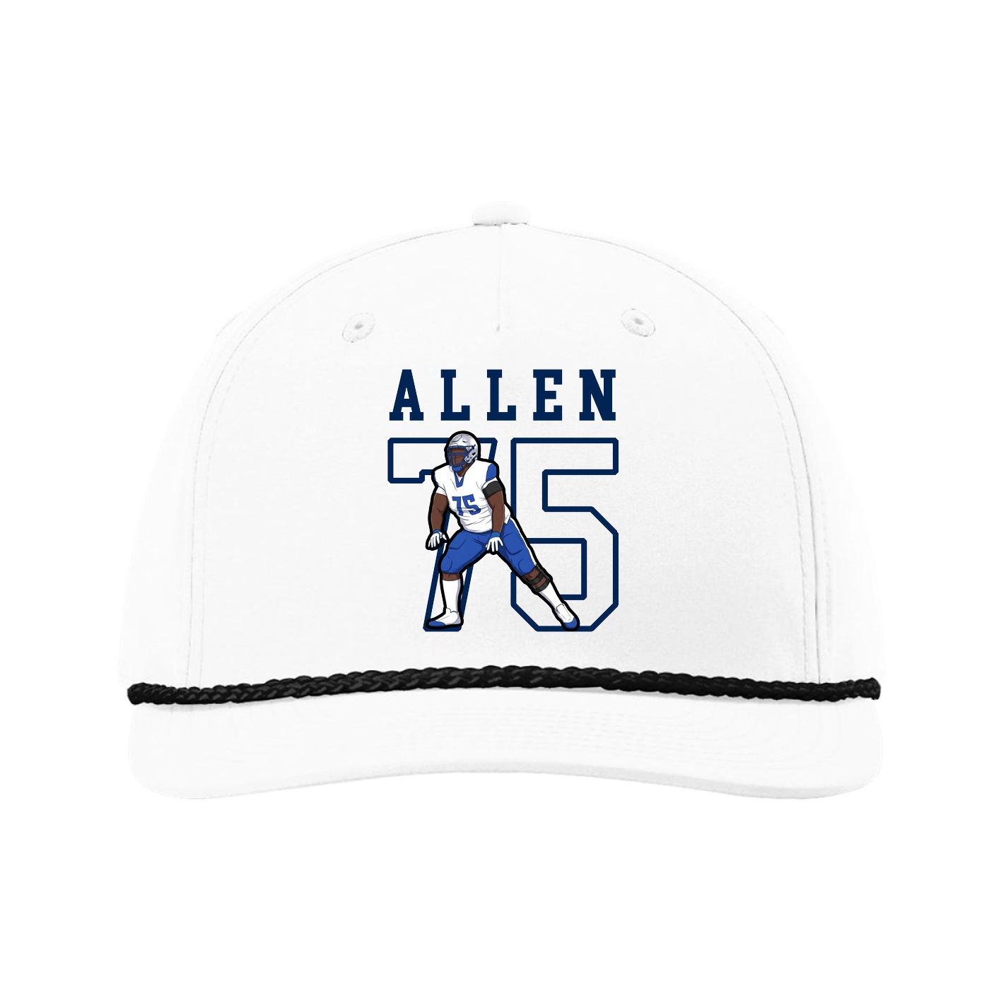 Five-Panel Classic Rope Cap — Shirsey in White
