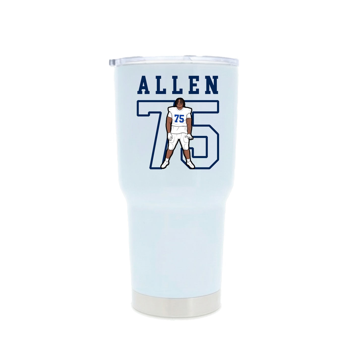 30oz Stainless Steel Tumbler — Shirsey in White