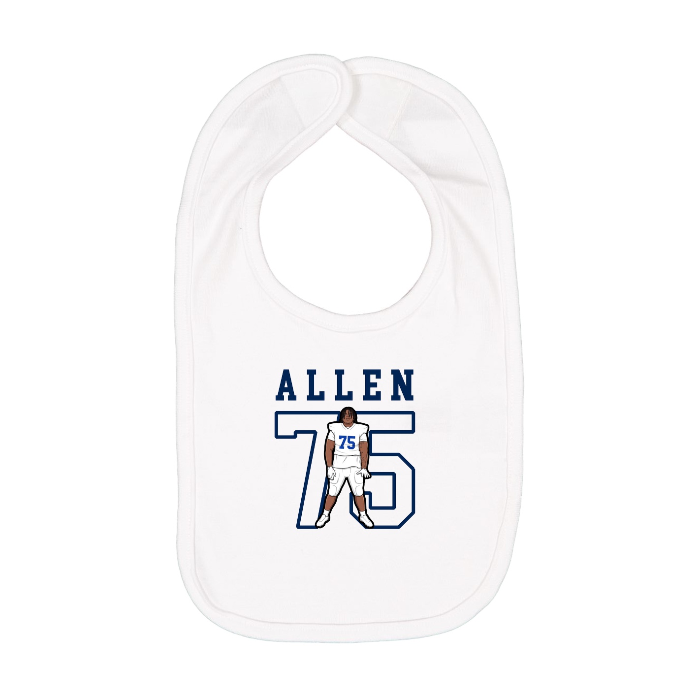 Infant Bib — Shirsey in White