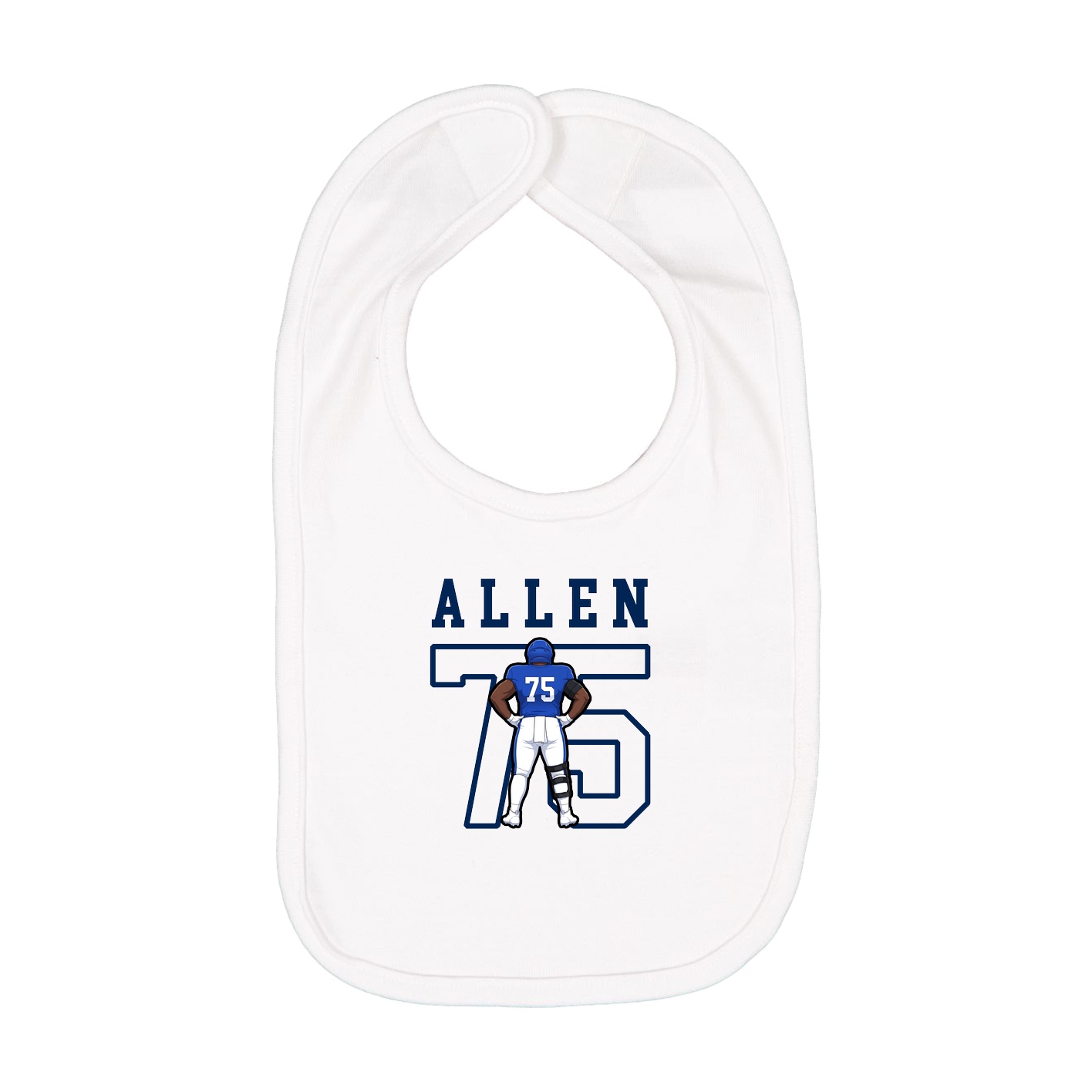 Infant Bib — Shirsey in White