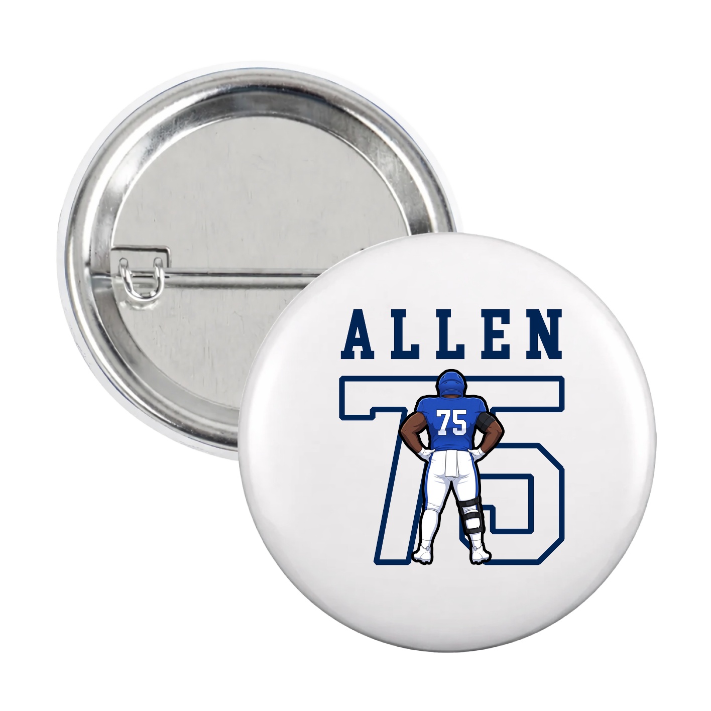 Game Day Button — Shirsey in White