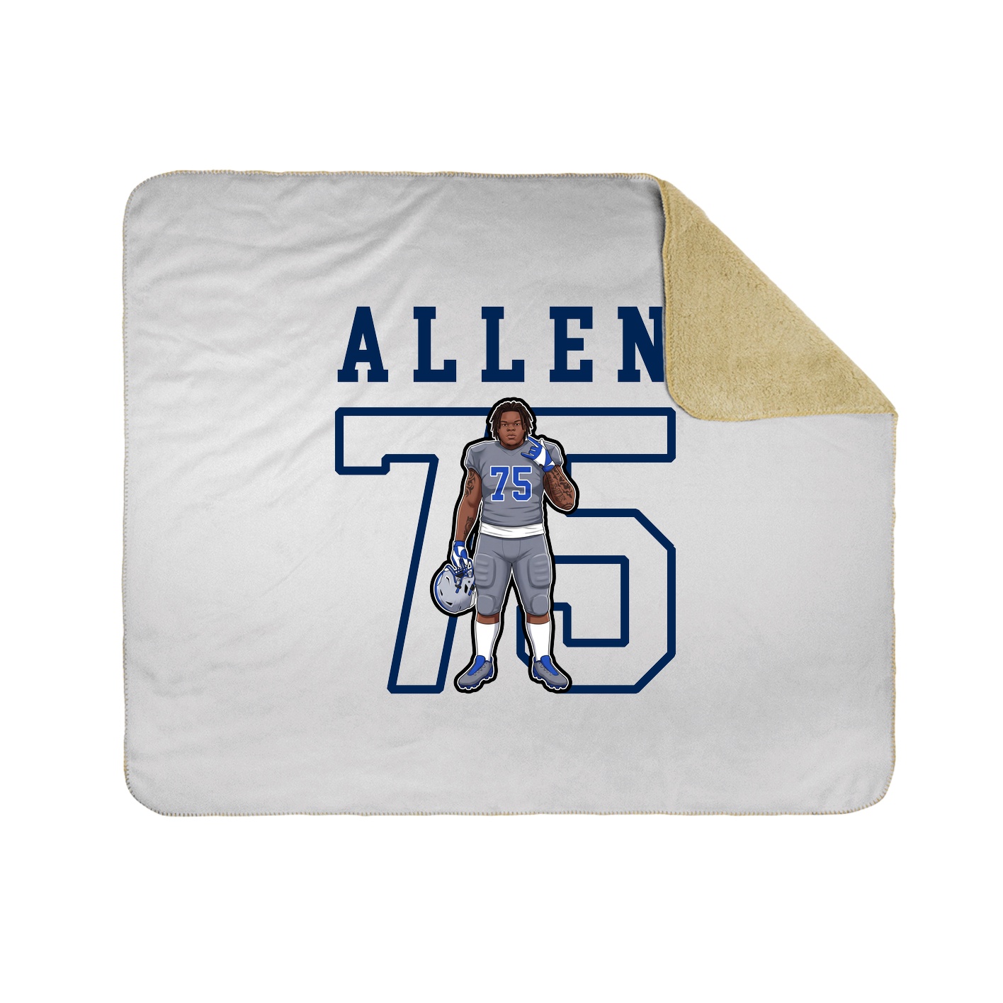 Throw Blanket — Shirsey in White