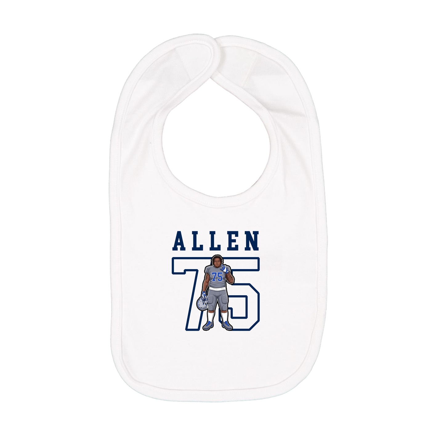Infant Bib — Shirsey in White