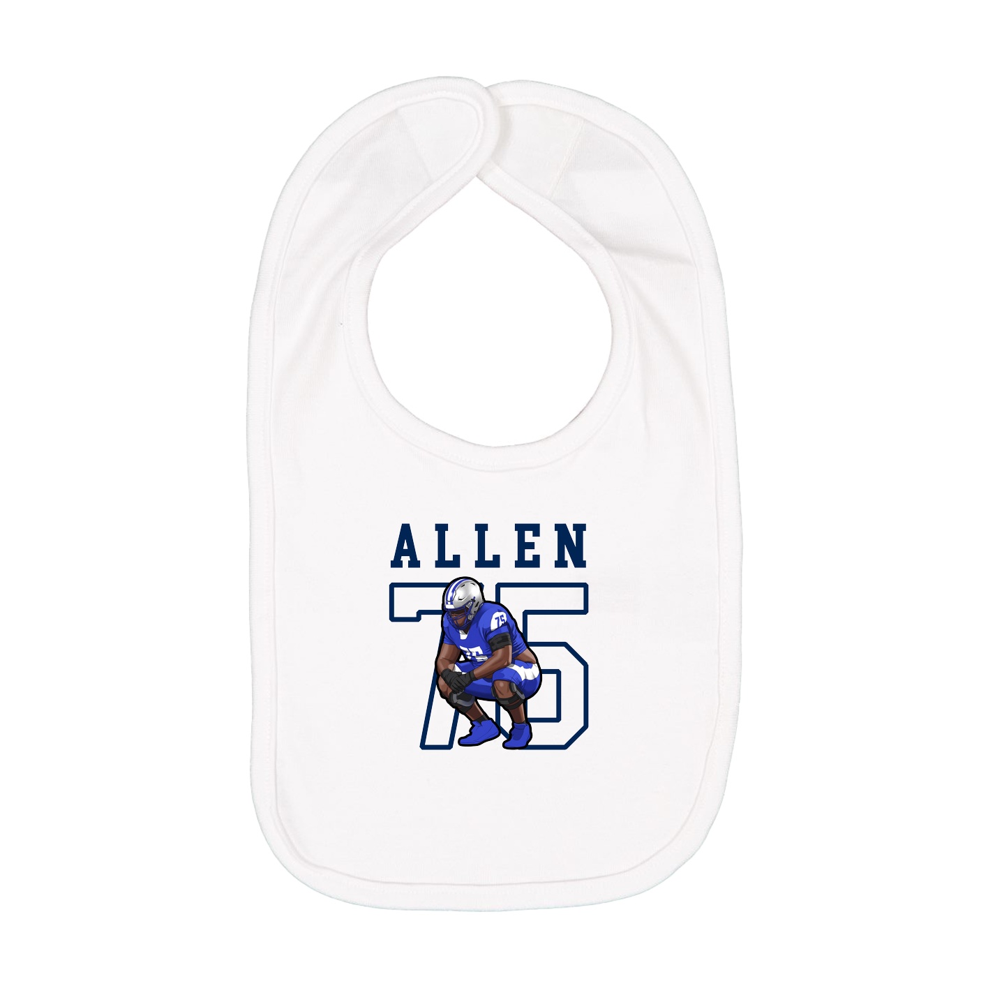 Infant Bib — Shirsey in White