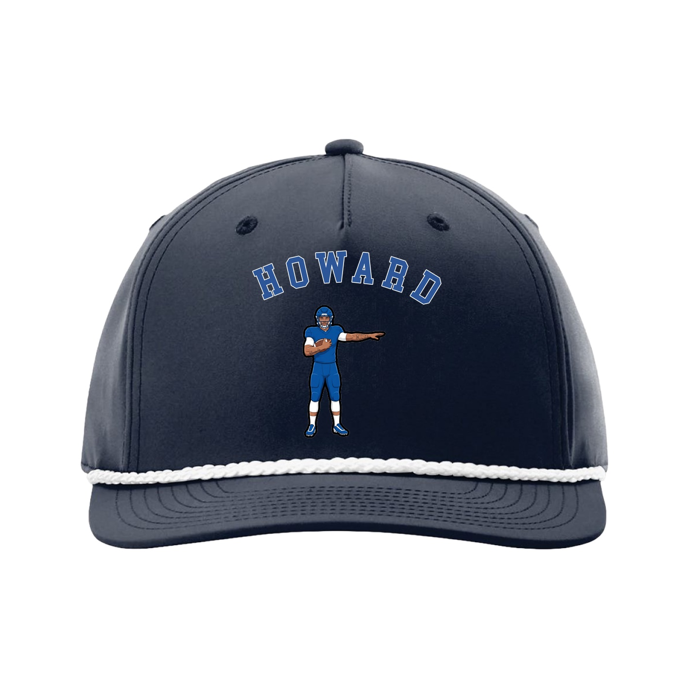 Five-Panel Classic Rope Cap — Shirsey Arch in Navy