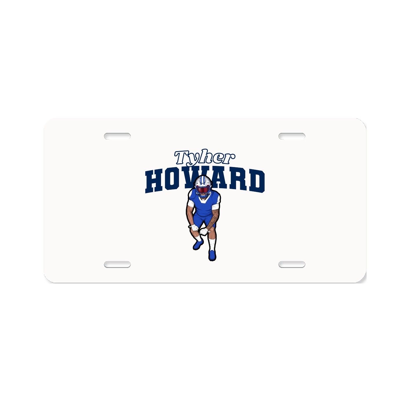License Plate — Name Arch in Classic