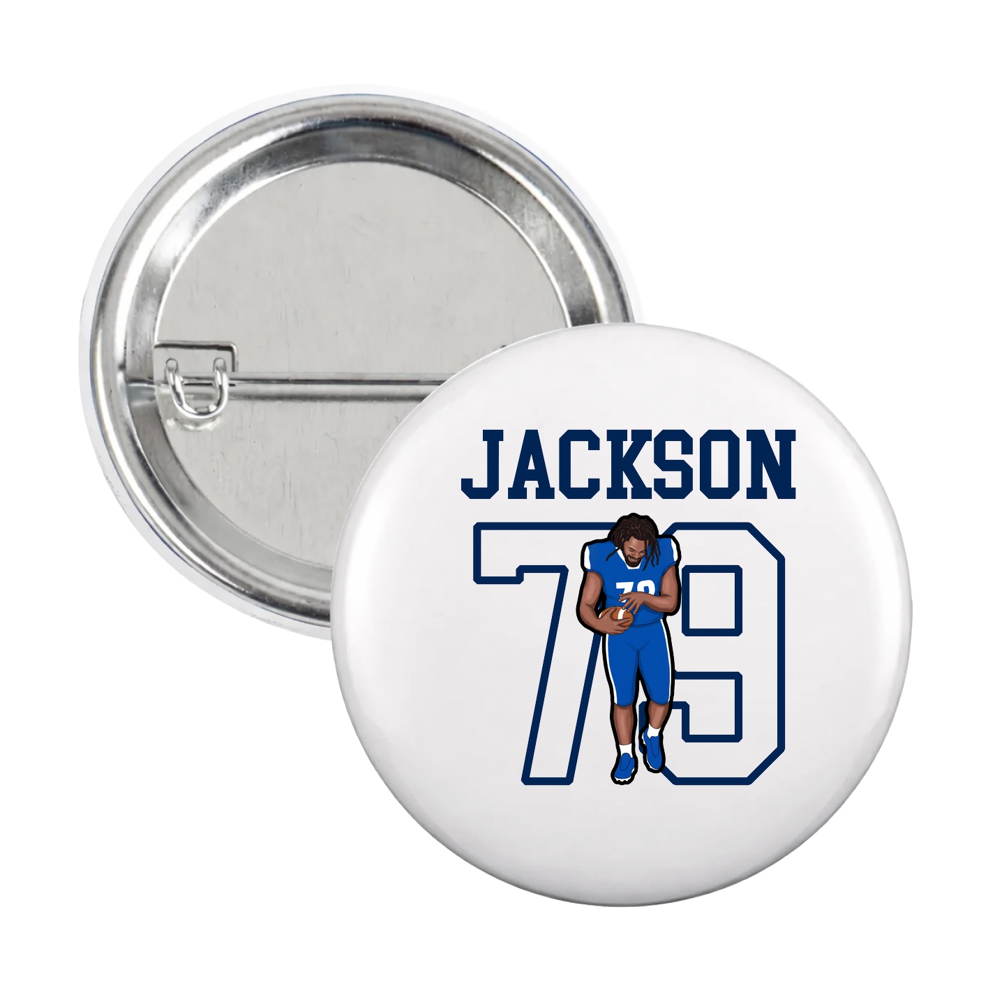 Game Day Button — Shirsey in White