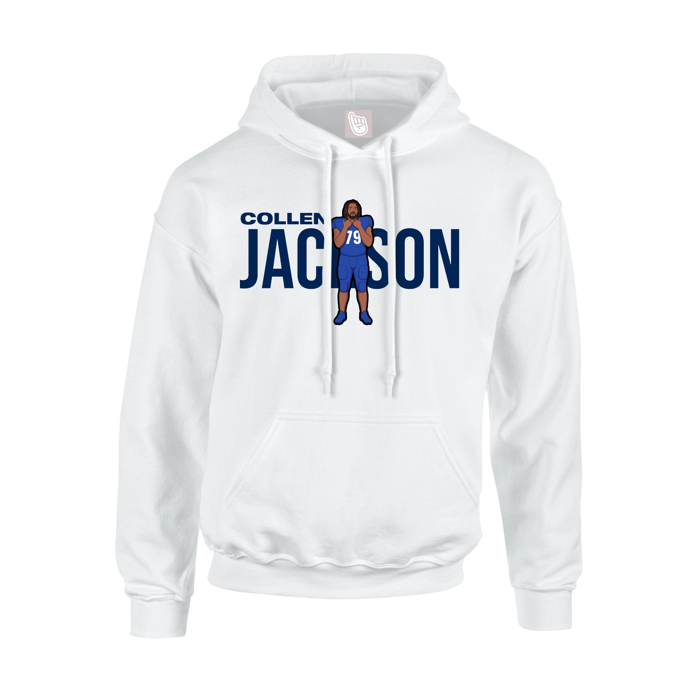 Hoodie — Player Name in White