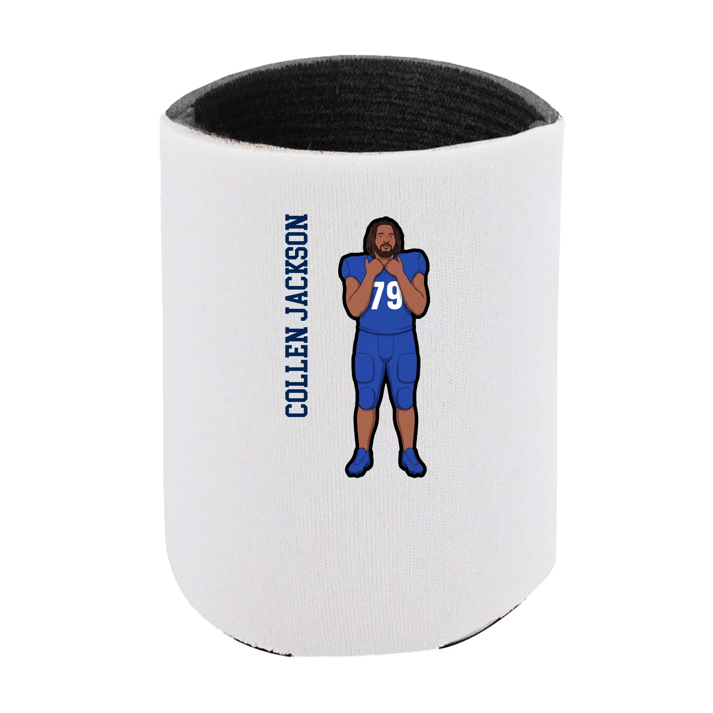 Can Holder — Name Vertical in White